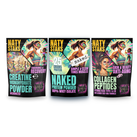 Naty Staxs Separates Set - w/ Naked Protein - 12oz x 3